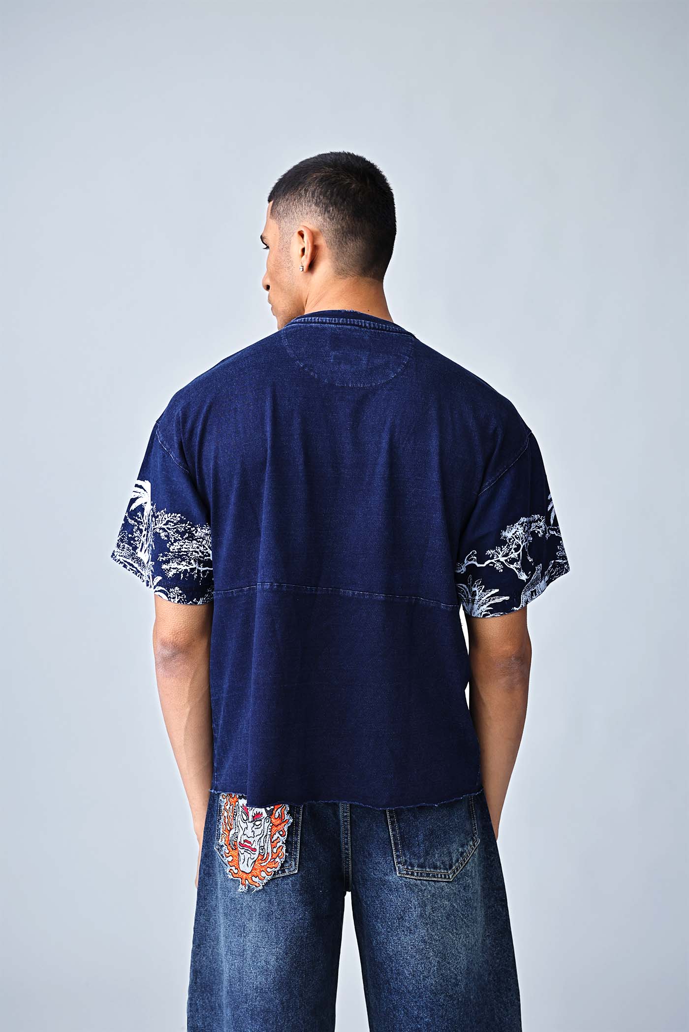 The Split Terrain Tee - INDIGO