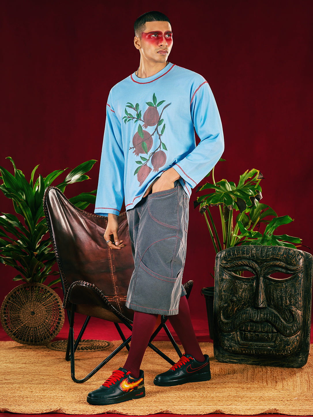 Grey Redwave Barrel Jort — Unisex