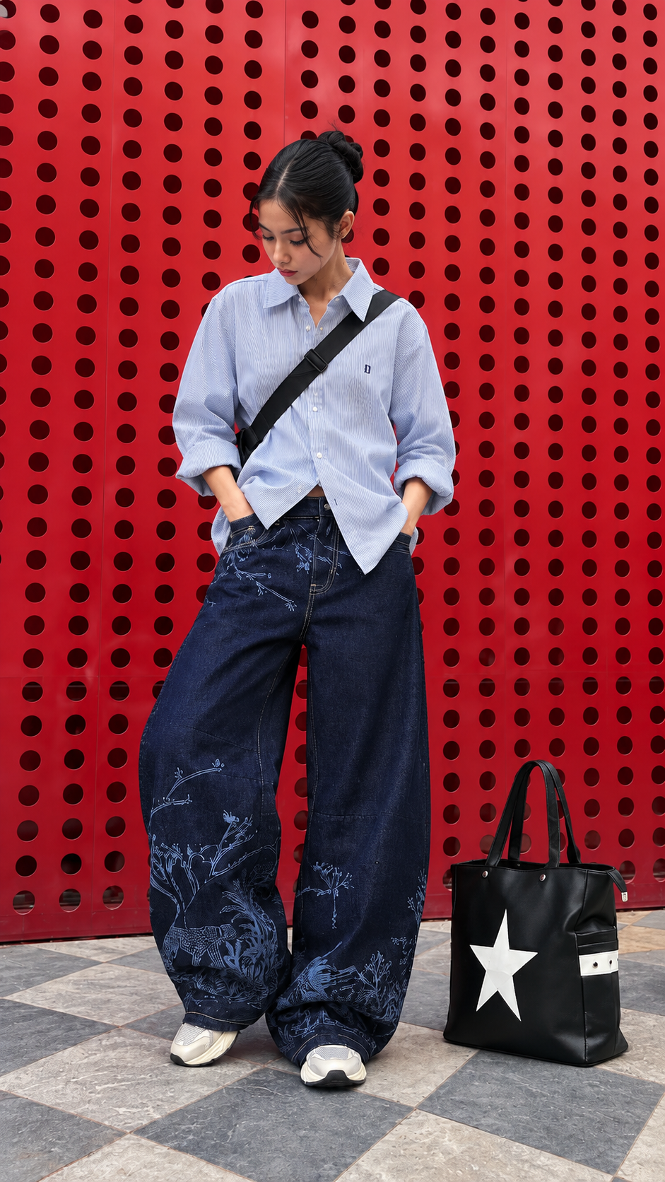 Dark Indigo Barrel Jeans - The Lost Paradise Women AD