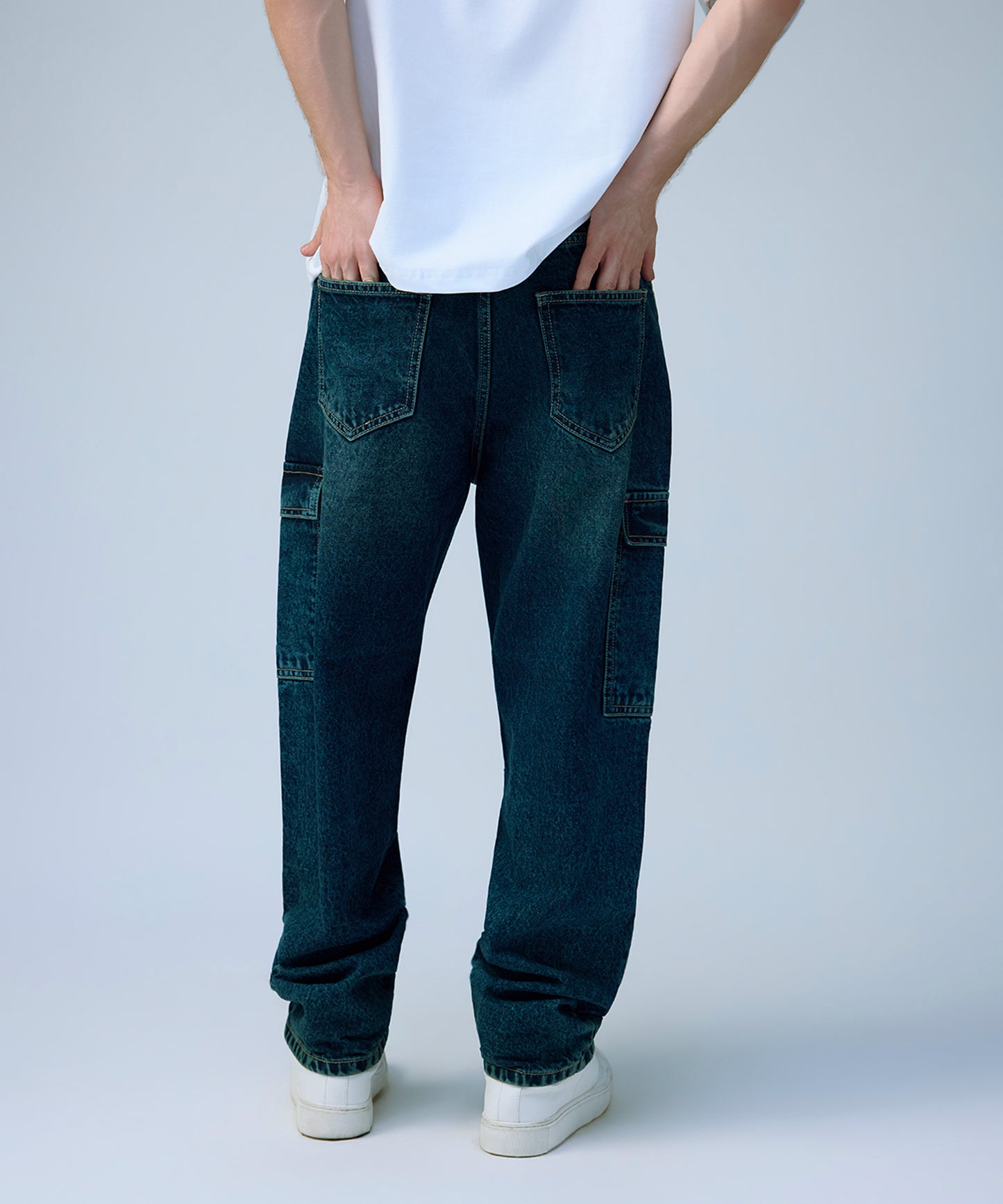 indigo vintage cargo back