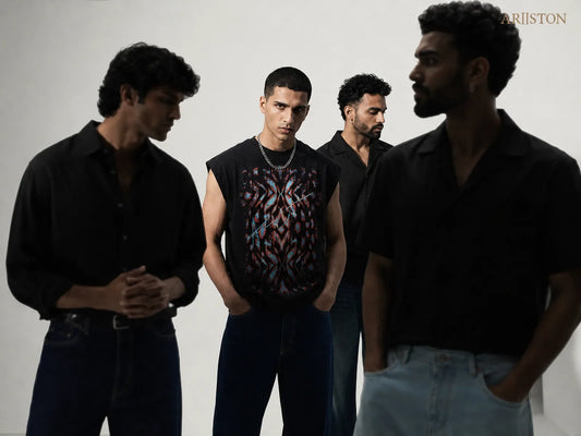 Black Shirt-Jeans Combinations for Men