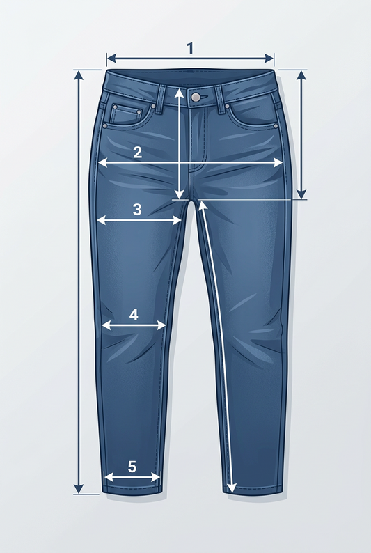 Women's Jeans Size Chart - Waist, Hip & Fit Guide