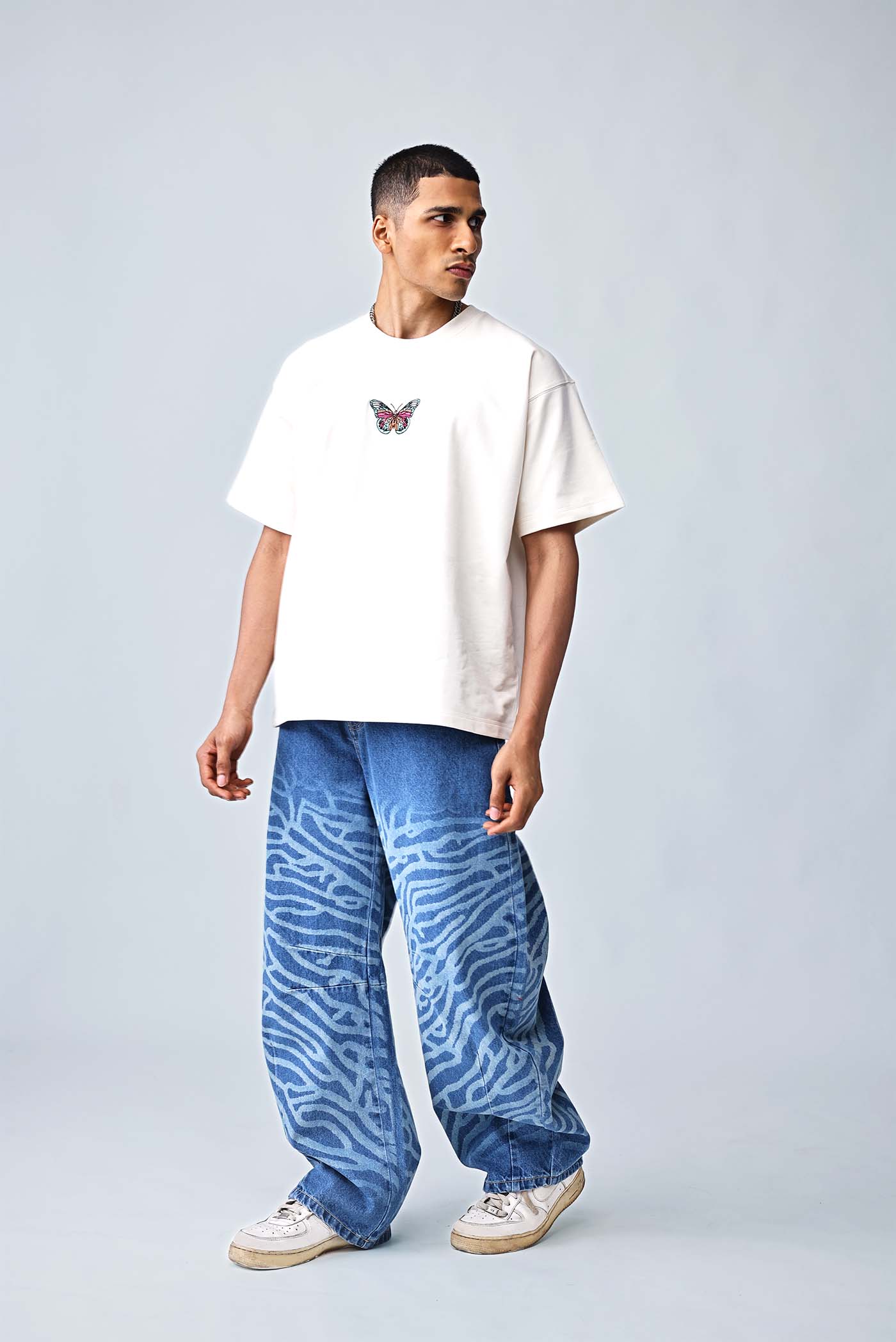 The Flutter Mark Tee - Cream