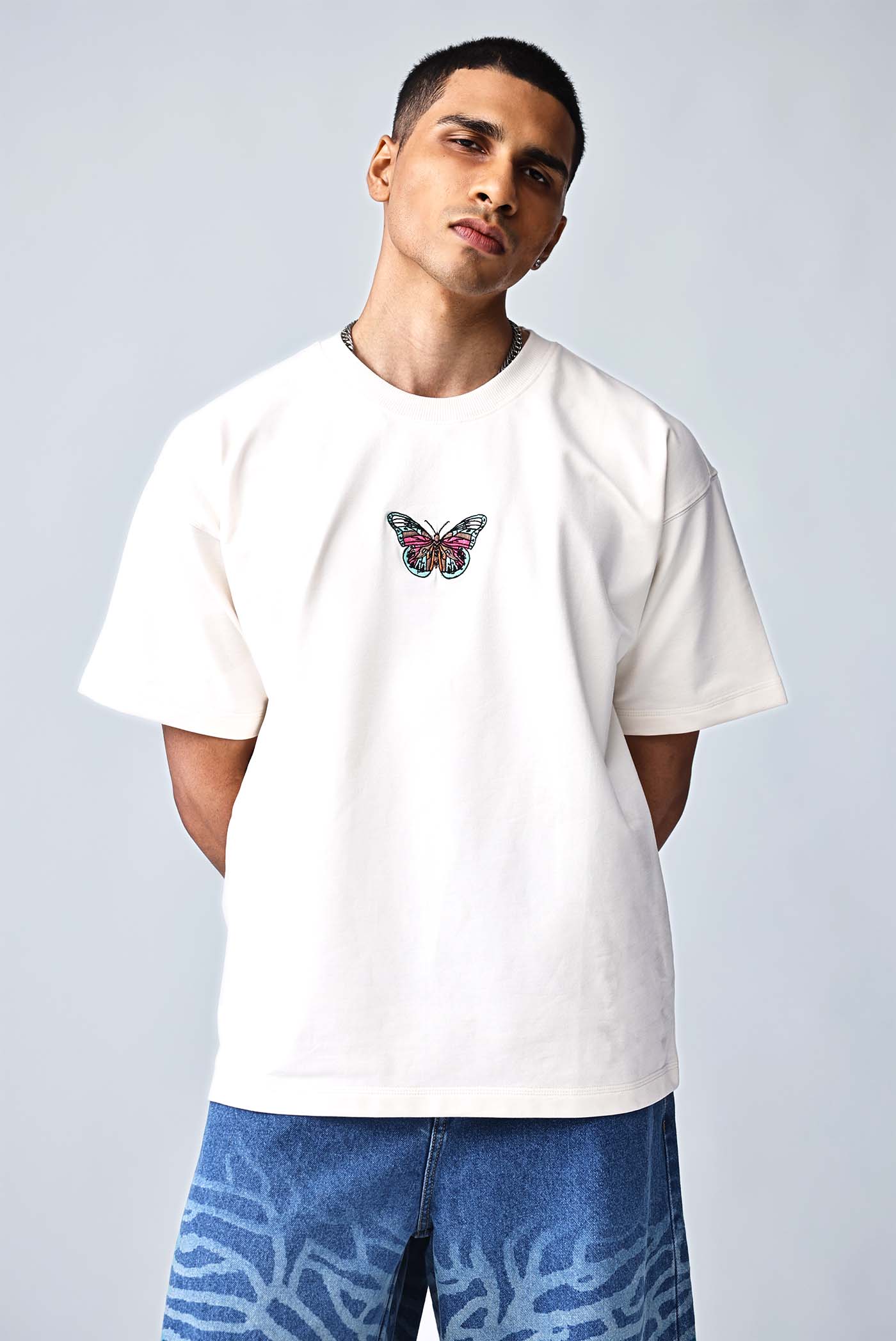 The Flutter Mark Tee - Cream