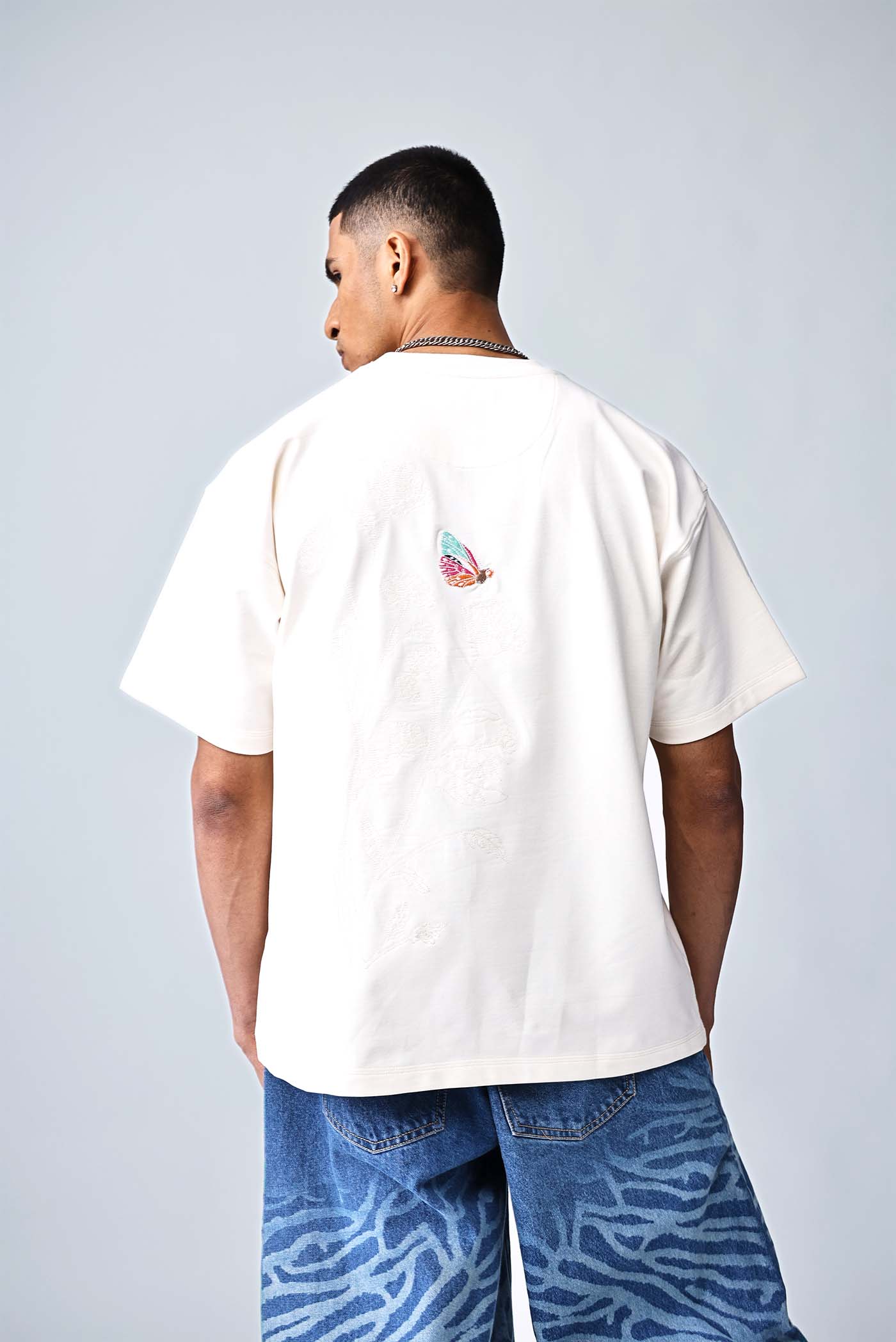 The Flutter Mark Tee - Cream