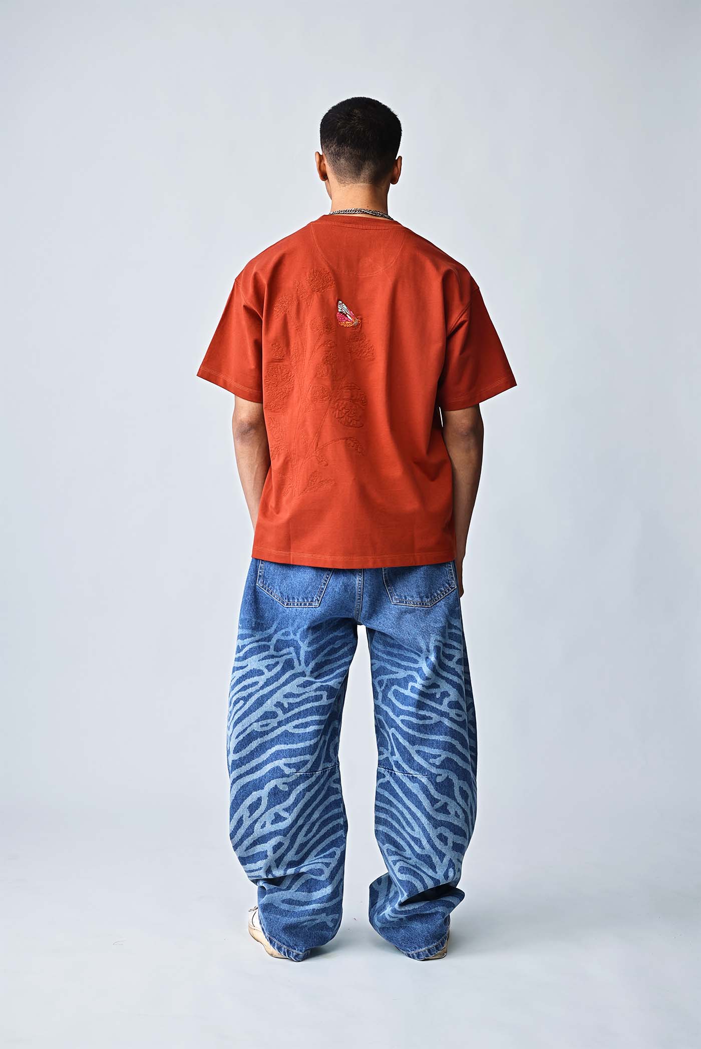 The Flutter Mark Tee - Burnt Brick