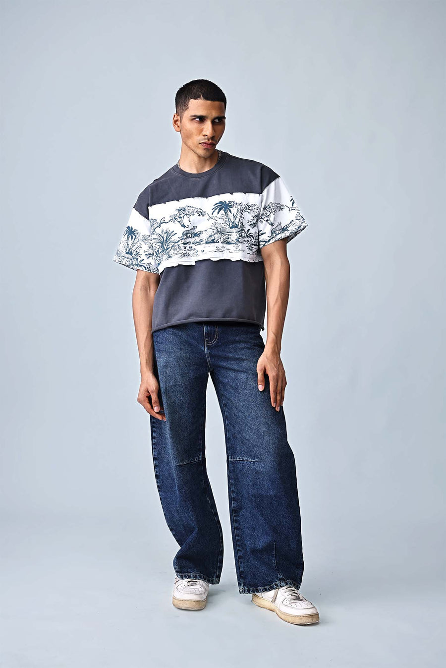 The Split Terrain Tee - GREY