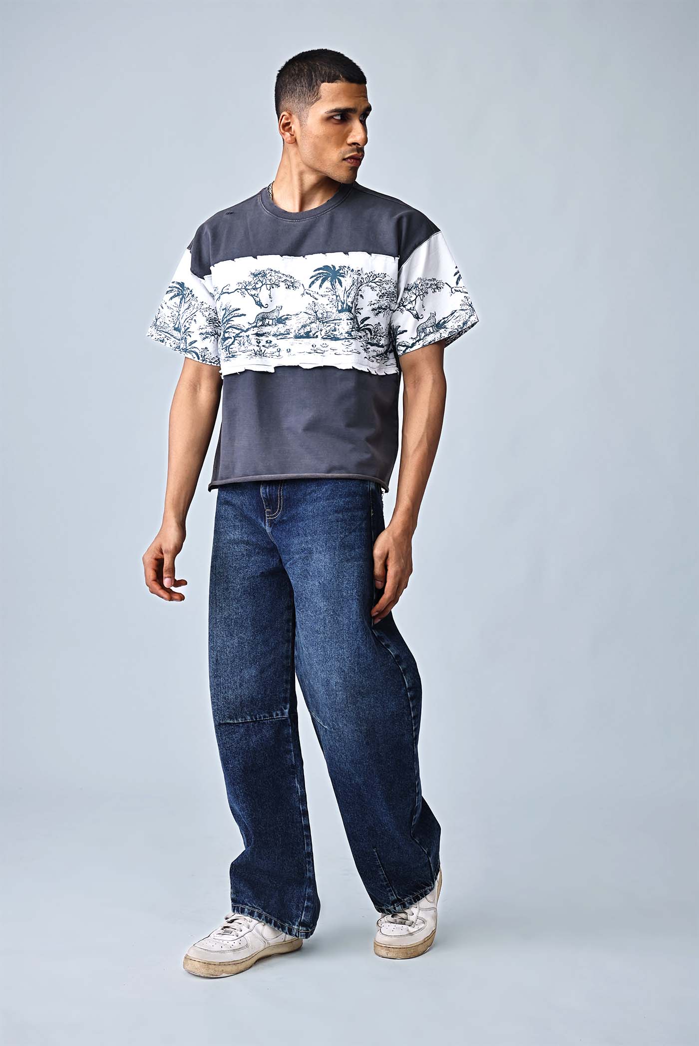 The Split Terrain Tee - GREY