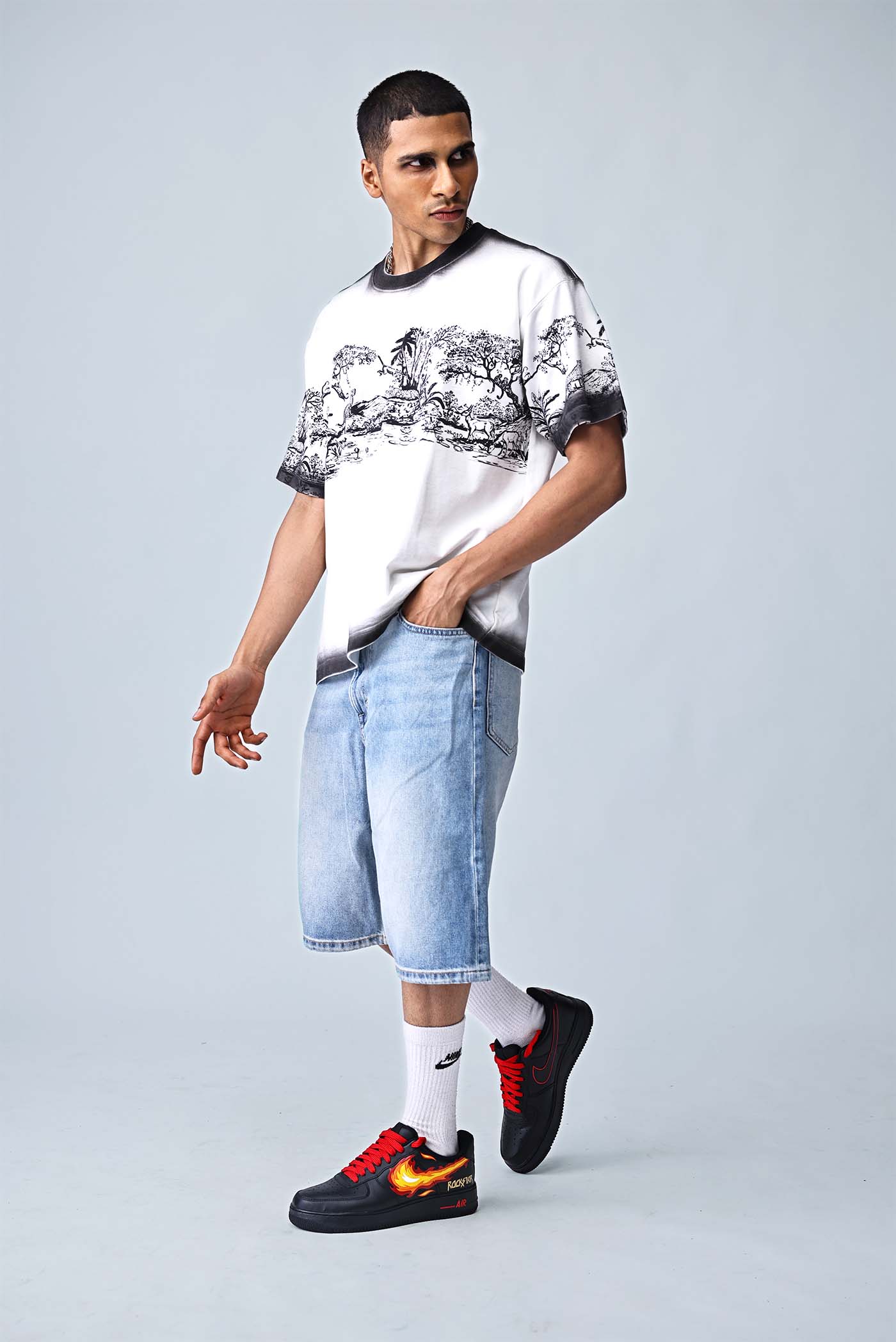 Lost Paradise Tee White Men's - Styled Look