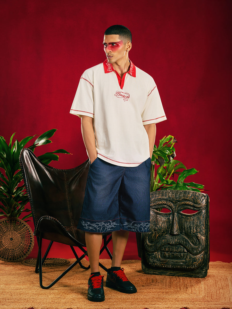 Marshmallow Fly Boxy Polo - Men