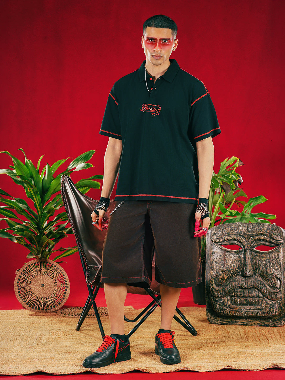 Brown Insignia Bermuda Jort — Unisex