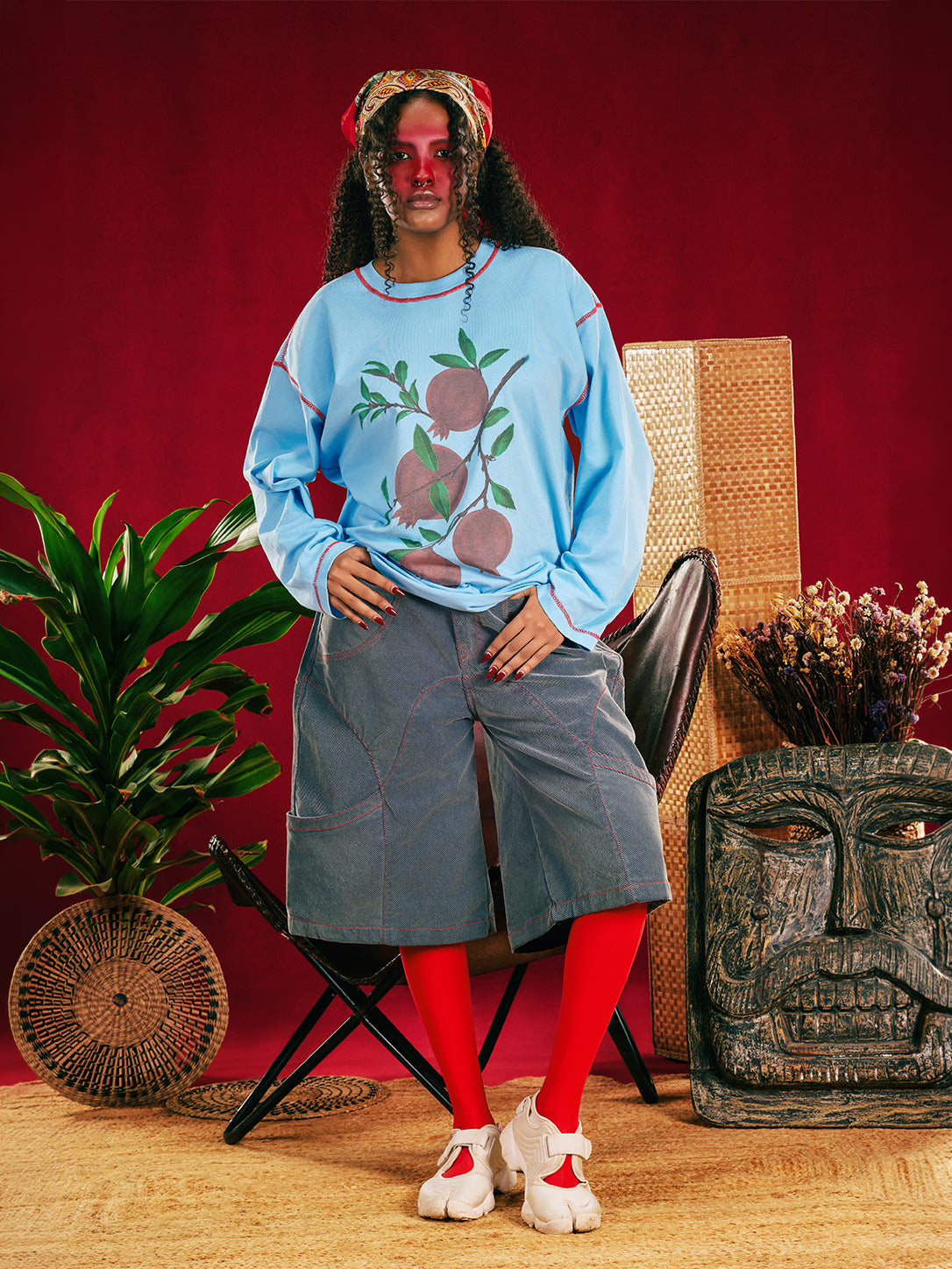 Grey Redwave Barrel Jort — Unisex