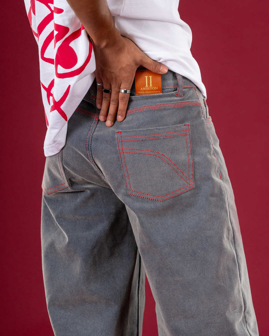 Baseline Flock Straight Denim — Men