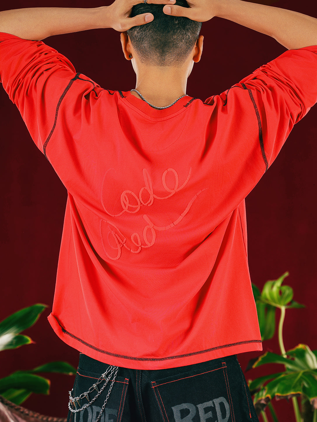 Red Panther Flare Sleeve Tee - Unisex