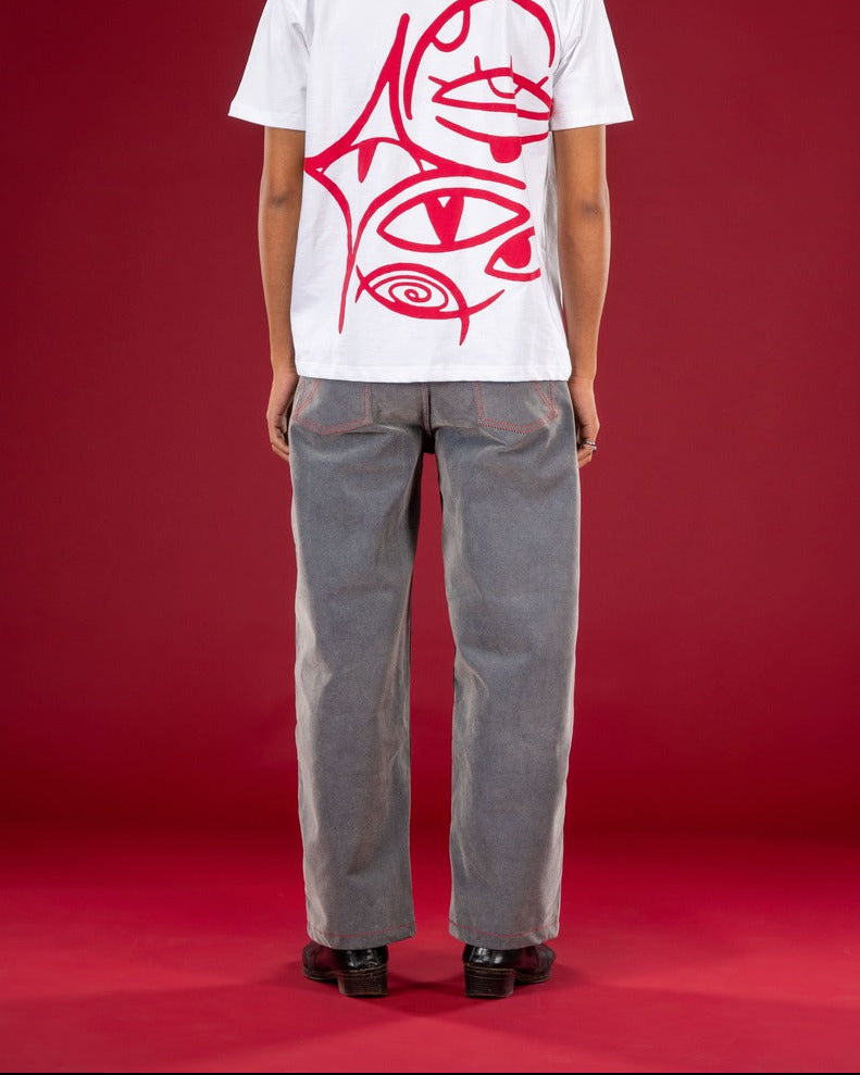 Baseline Flock Straight Denim — Men