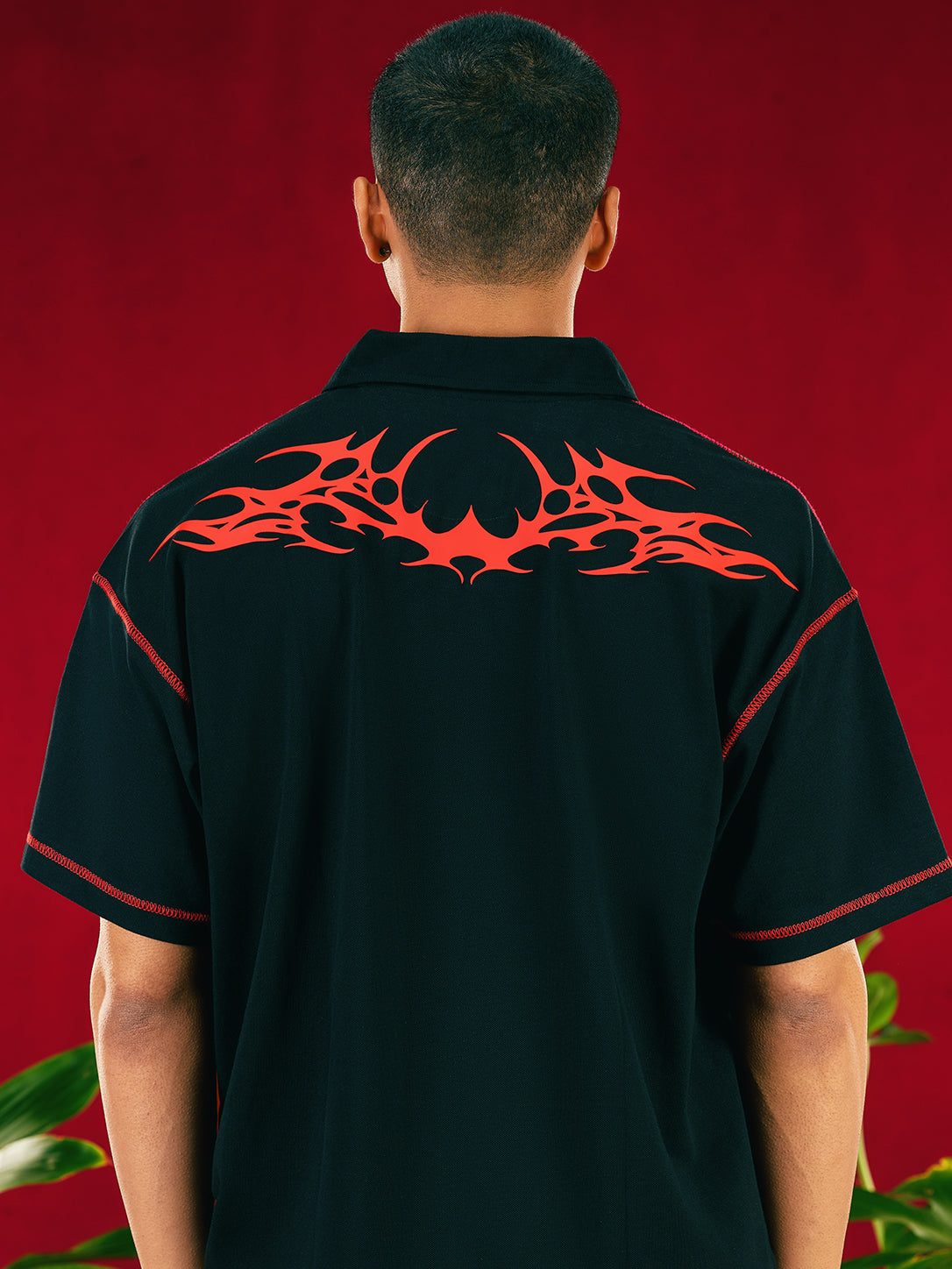 Black Insignia Boxy Polo — Men