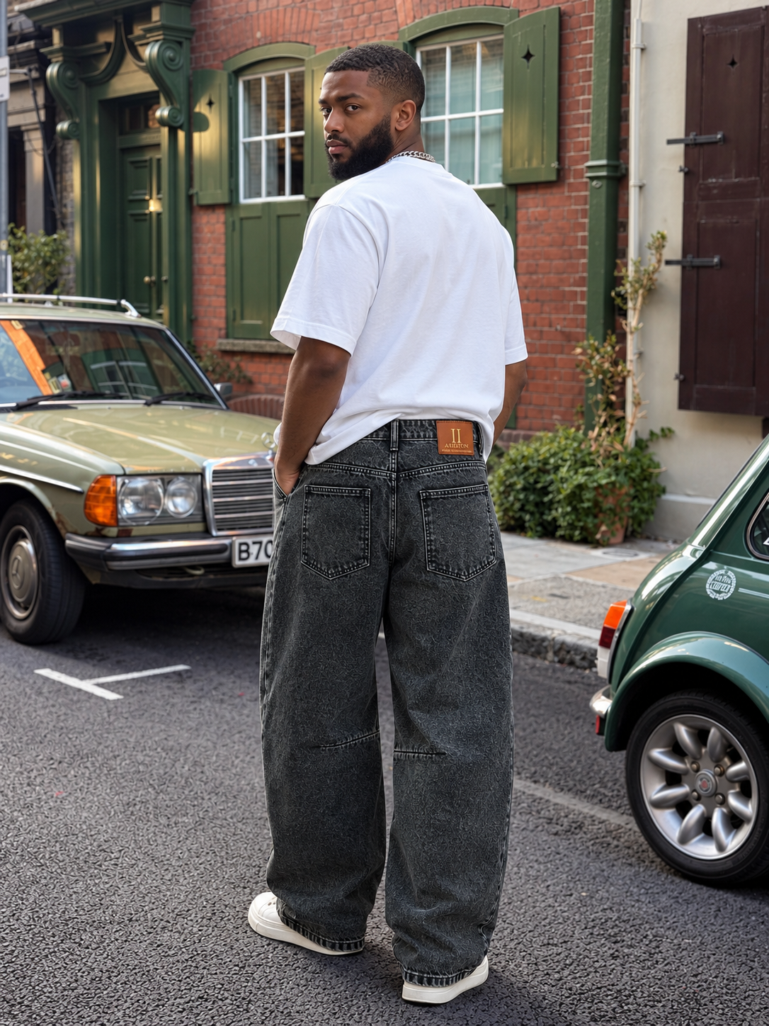 Salt & Pepper Barrel Fit Jeans AD