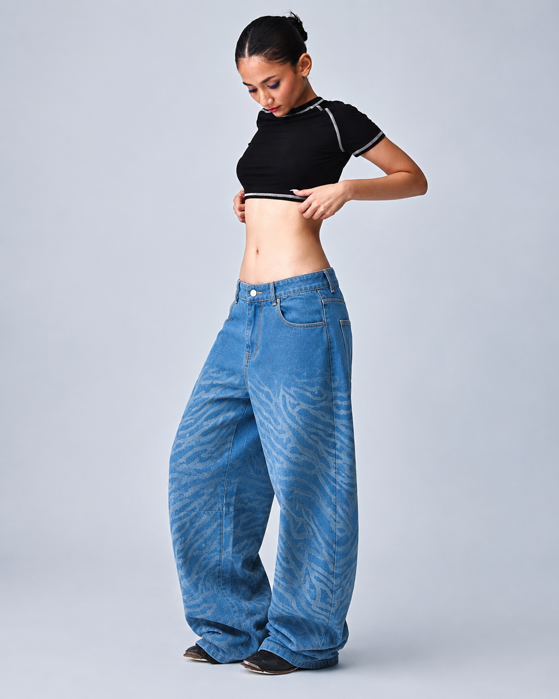 Indigo Barrel Jeans - Coral Reef Women