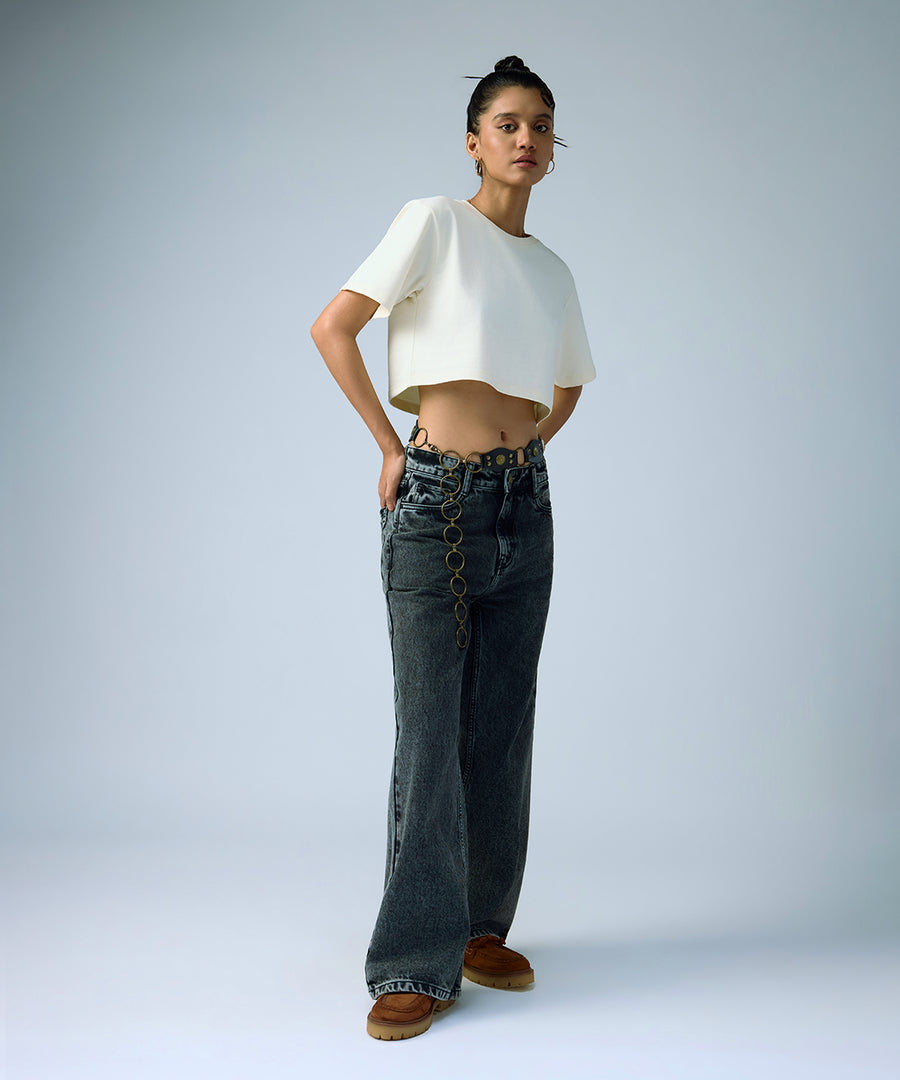 heavyweight boxy tee antique white
