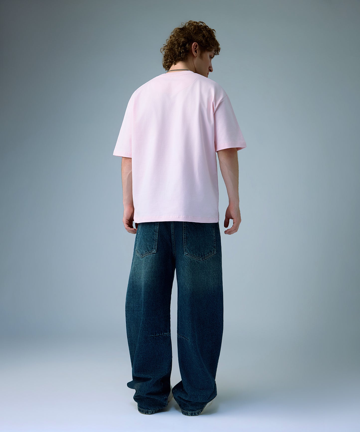 Pink Oversized Tee - Back View