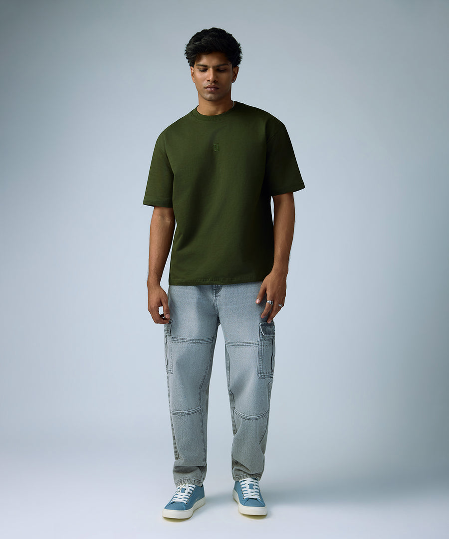 heavyweight oversized t-shirt - Olive