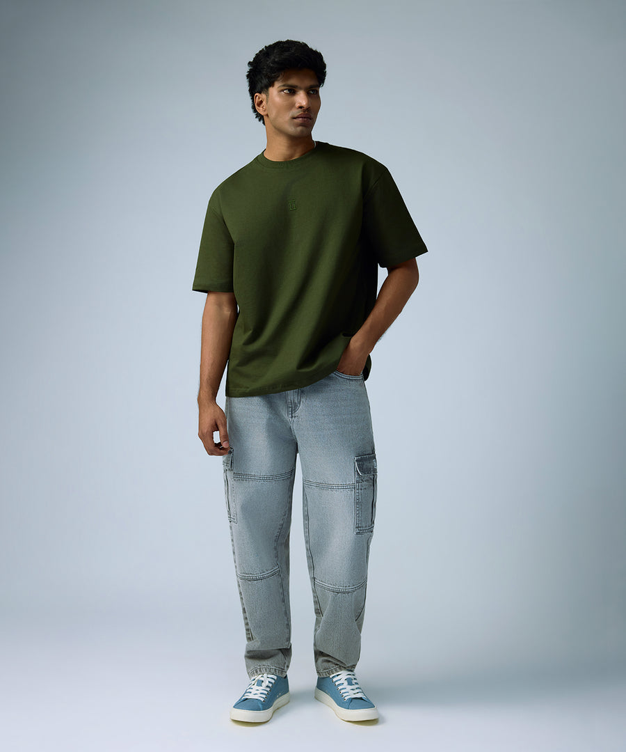 heavyweight oversized t-shirt - Olive