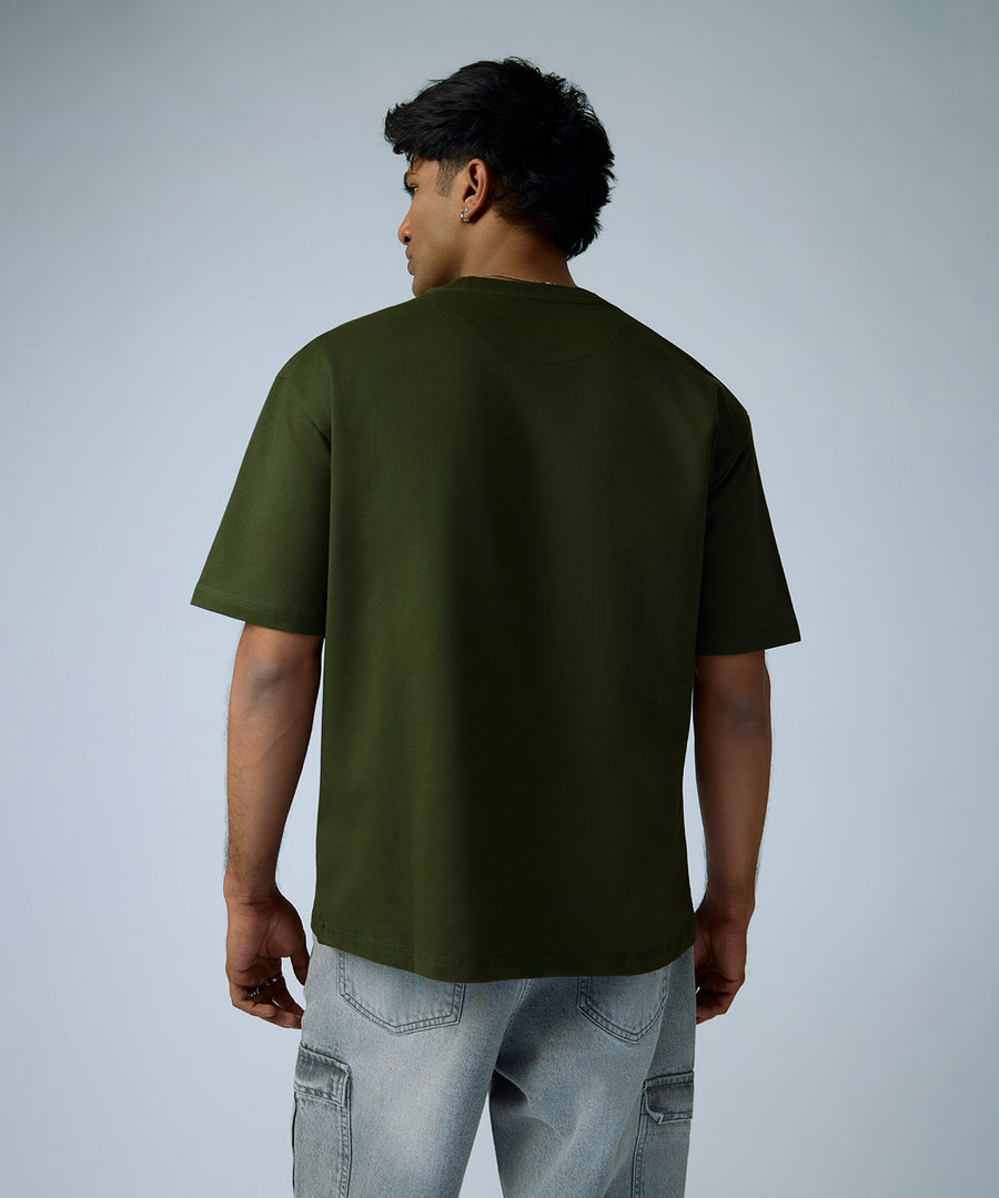 heavyweight oversized t-shirt - Olive
