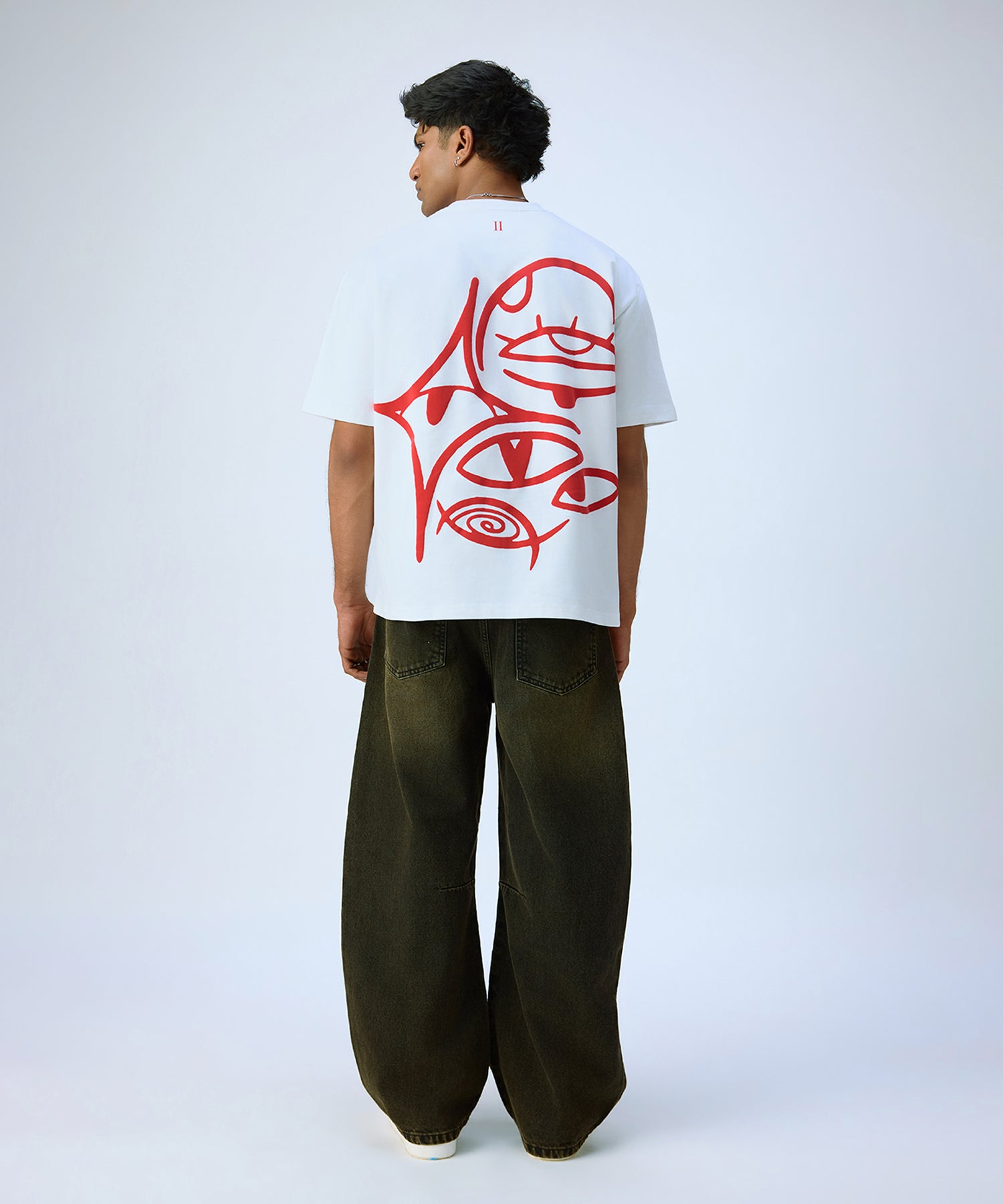 Perspective Tee White - Back View