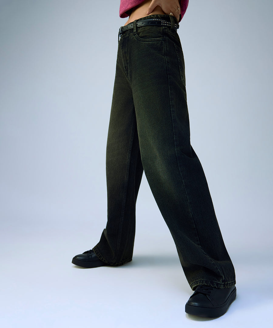 black onyx wide leg