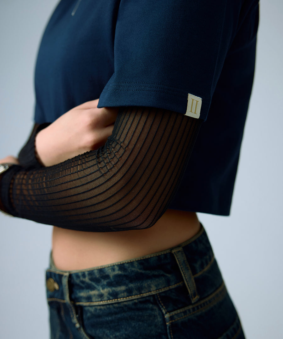 heavyweight boxy tee navy