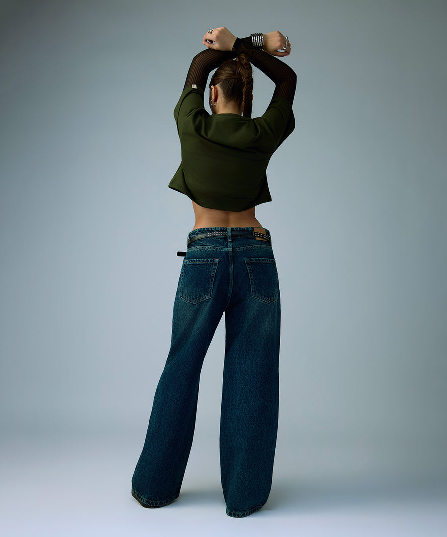 heavyweight boxy tee olive